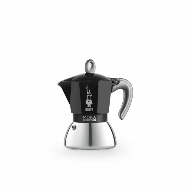 Bialetti Cafetière Espresso New Moka Induction 4 tasses induction acier inoxy...