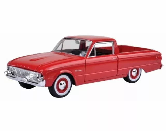 1960 Ford Ranchero Pickup Truck 1/24 Scale Red Diecast Car By Motor Max 79321R