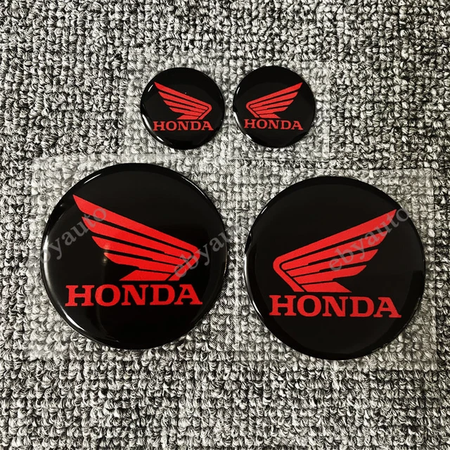 Motorcycle Fuel Tank Dripping Glue Emblem Decals for Wing Honda Badge Stickers