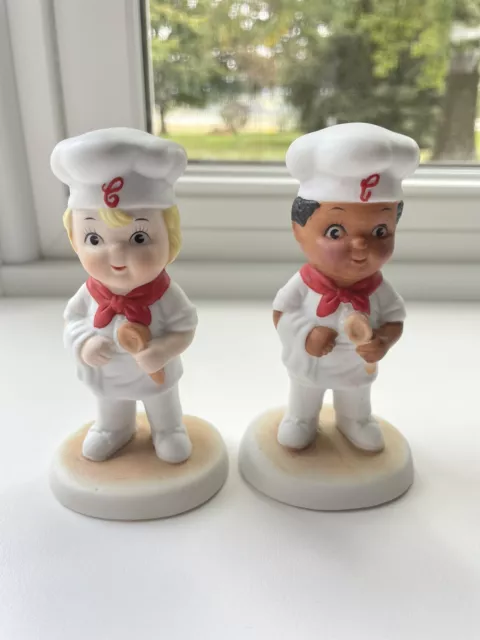 Campbell’s Kids Porcelain Figurines Boy Chef Lot of 2 Vintage 1993 NEW 2-1/4 In.