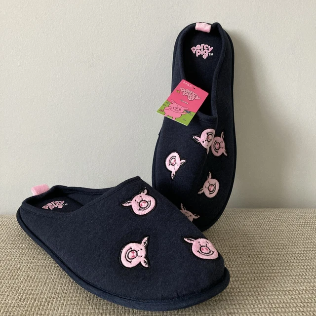 MARKS AND SPENCER Mens Slippers Mule with Freshfeet Percy Pig Size 11UK 14.99 PicClick UK
