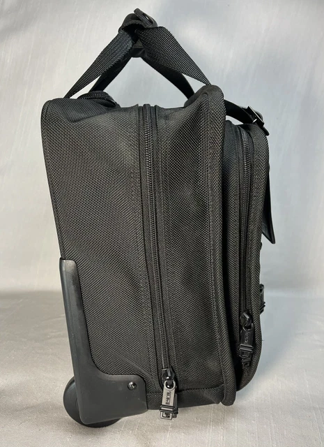 TUMI Alpha Rolling Laptop Briefcase Bag Black Ballistic Nylon Luggage 2214D3 6
