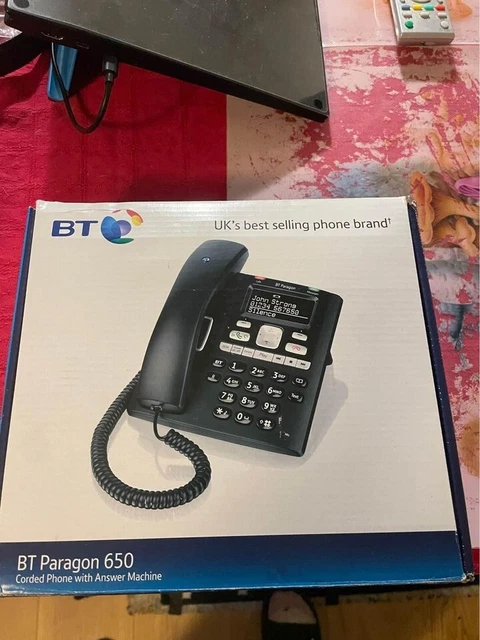 BT BRITISH TELECOM Paragon 650 Landline Answerphone Machine No Power ...