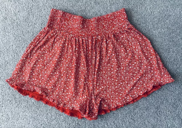 Girls Next Cute Red & White Ditsy Print Culottes Shorts Age 8 Worn Once 🖤