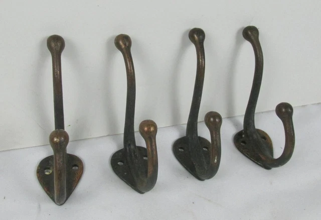 Vintage Style Cast Iron Wall Coat Hooks Hat Hook Hall Tree Antique Retro Brown