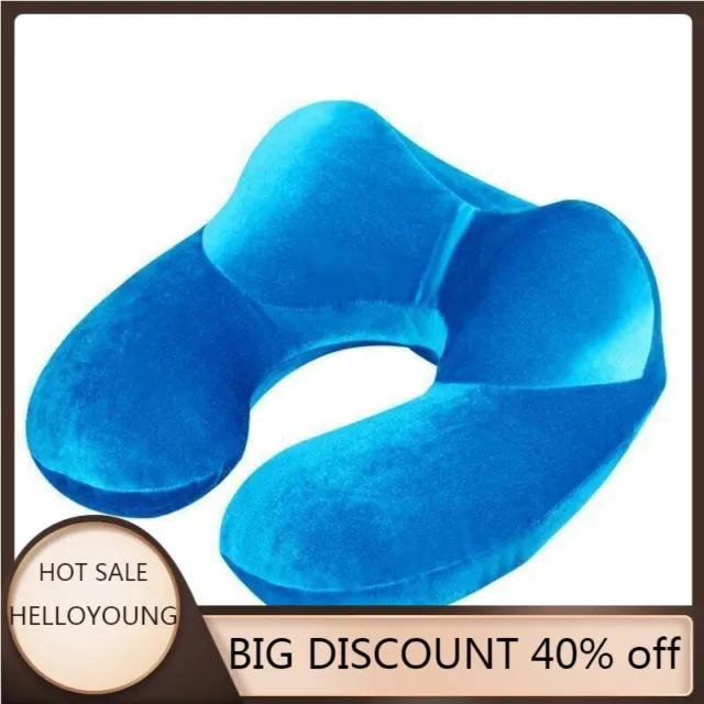 U shape Pillows Comfortable Inflatable Neck Pillow Sleep Textiles Form Cushion