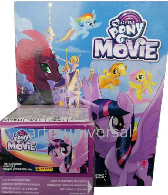 ALBUM + BOX (50 packs 250 stickers) - My Little Pony The Movie Panini Collection