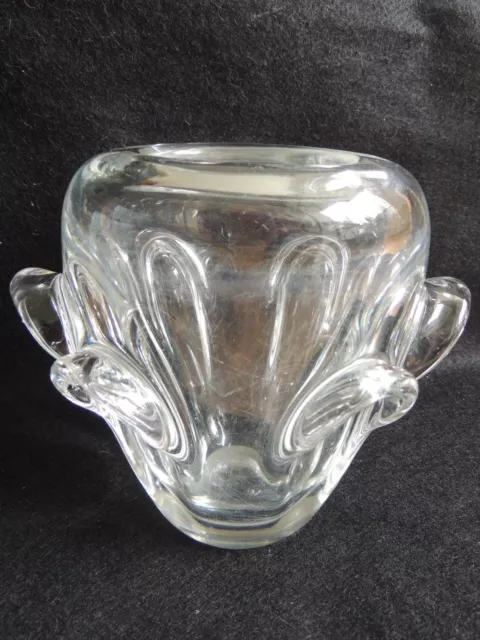 Beau vase en cristal de VAL SAINT LAMBERT par Guido Bon années 1950