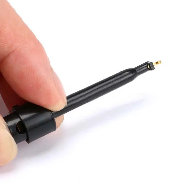 Red/Black/Yellow Hook Clip Mini Grabber Test Probe Lead Wire Kit For Multimeter 3