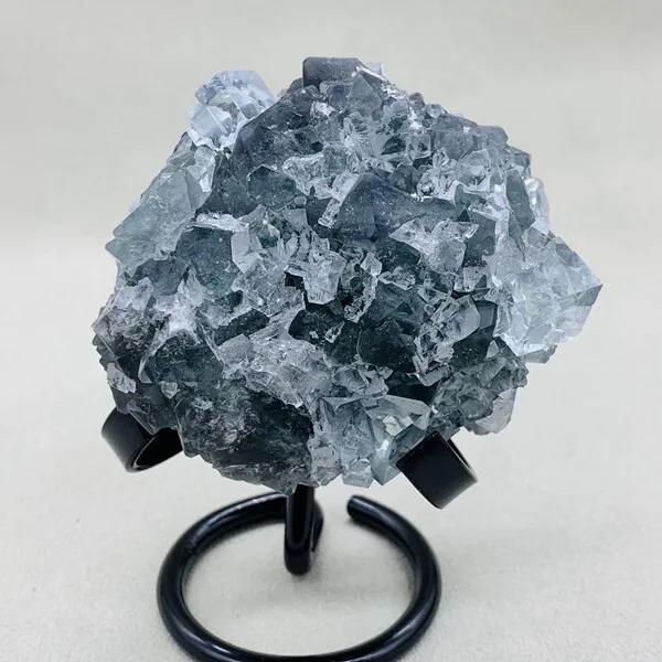283g Natural Green fluorite Quartz Crystal Cluster mineral specimens healing+sta