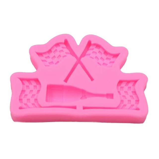 Wine Glass Fondant Molds  Wine Bottle Baking Tool Pink Silicone Molds