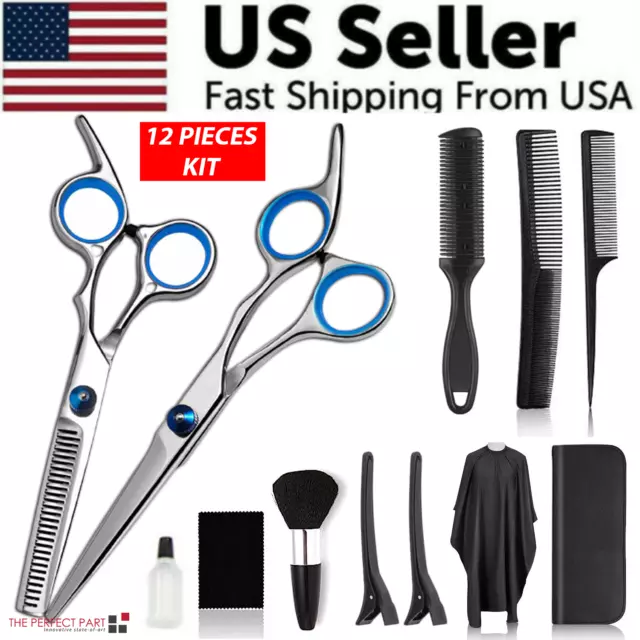 Professional Hair Cutting Thinning Scissors Barber Shears Hairdressing Salon Set