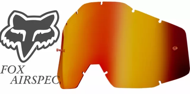 Goggle Shop MX Motocross Objektiv für Fox: Airspec - Spiegel Inferno