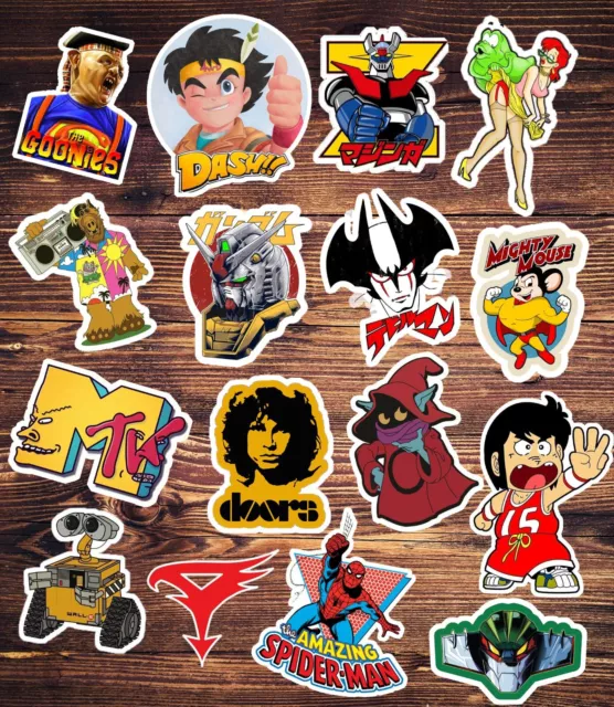 Lotto 32 Adesivi stickers vintage CARTOONS FILM ( Anni 70/80/90 ) 2