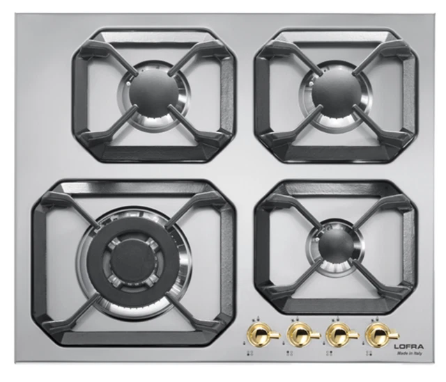 Lofra Dolcevita Hrs6G0 Piano Cottura 60X50 Acciaio Inox 4 Fuochi Tripla Corona