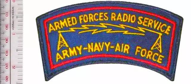 US Army Armed Forces AFRS Armed Forces Radio Service Army Navy Air Force Patch