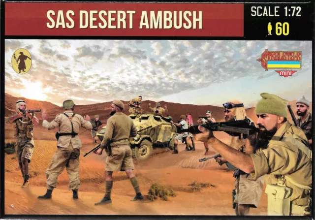 Strelets 1/72 (20mm) WWII British SAS Desert Ambush
