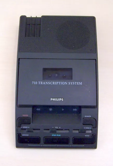 Philips LFH 710 Transcriber Transcription Dictation Machine Main Unit + WARRANTY