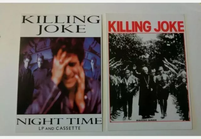 2 carte postale postcard Killing Joke