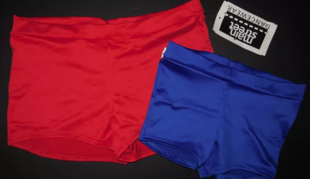 Boy Cut Trunks Booty Shorts 4 Color Choices Red, Blue,Plum,Black Adult/Child