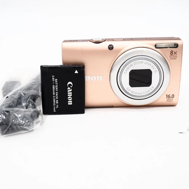 EXCELLENT + ] Canon PowerShot A4000 IS 16.0MP Pink Digital