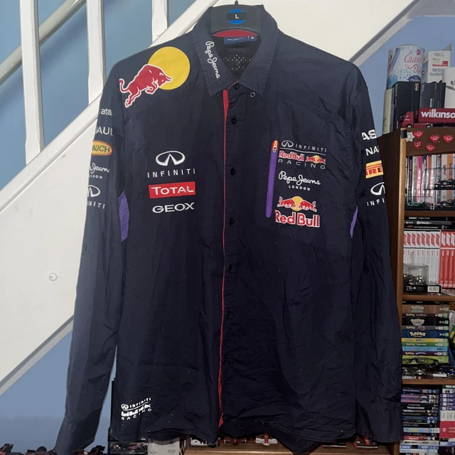 Camicia uomo 2014 Pepe Jeans Infiniti Red Bull Racing F1 manica lunga taglia XL
