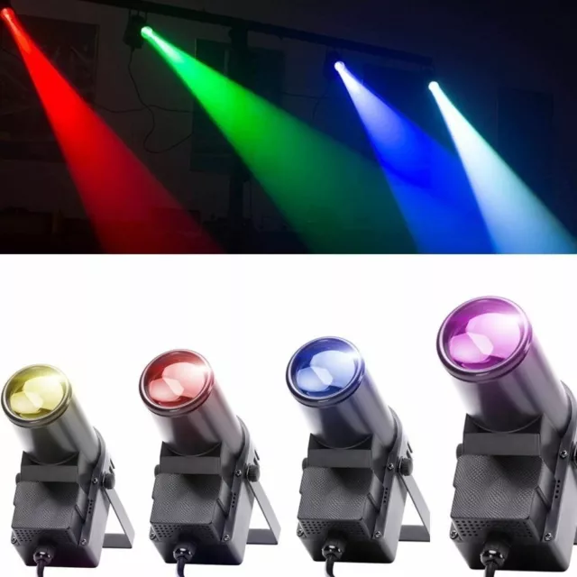 50W RGBW LED Stage Lighting Beam DMX Show Party Club Disco DJ Light Pinspot Lamp