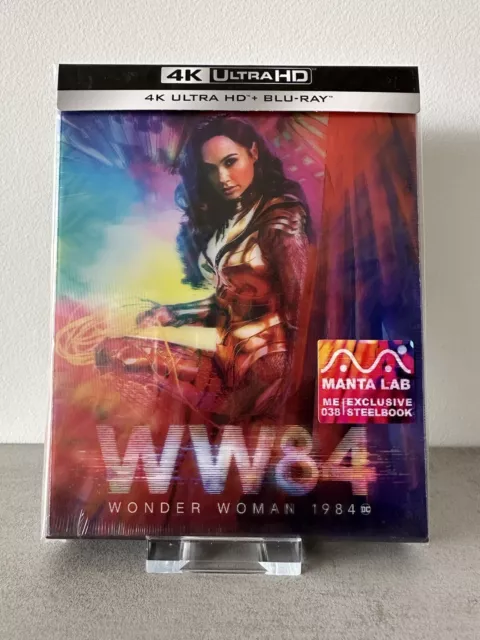 Wonder Woman 1984 WW84 Bluray Steelbook 4K Fullslip Lenticular Mantalab. DC