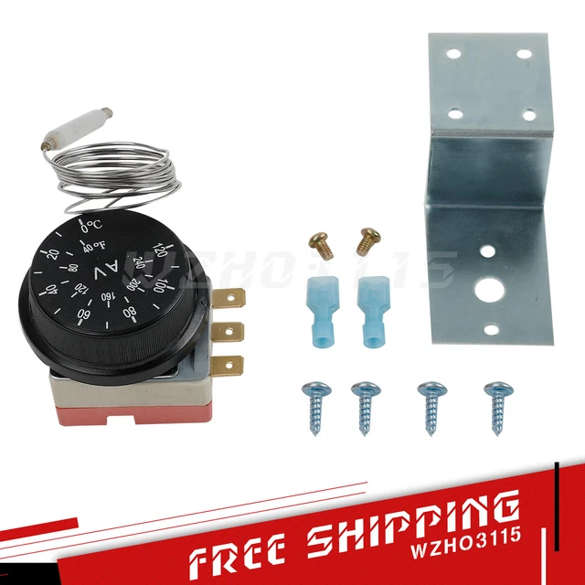 AUTOMOTIVE RADIATOR ADJUSTABLE Fan Thermostat Switch Temperature
