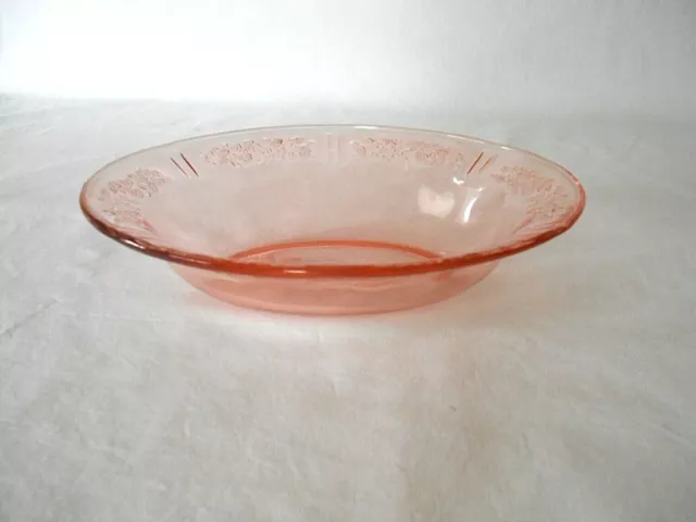 Pink Sharon Cabbage Rose 9 1/2" Oval Vegetable Serving Bowl