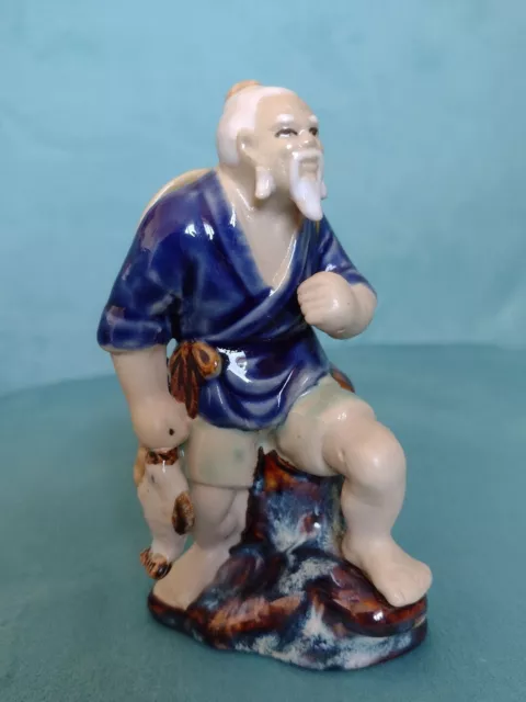 Vintage Chinese Mudman Art Figurine Sculpture