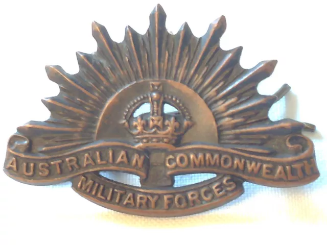Australian Commonwealth Military Forces Rising Sun Australia Badge Pin by Stokes