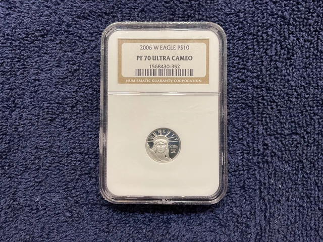 2006 W Eagle P$10 NGC PF70 Ultra Cameo, Platinum Eagle
