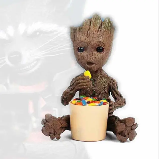 !Eating Sugar Baby Groot Candy Guardians of the Galaxy vol. 2 Key Chain Figuren