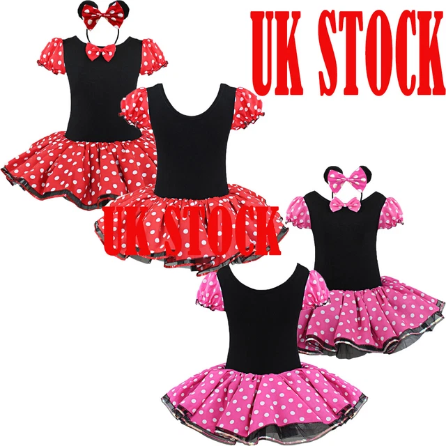 UK Toddler Girl Birthday Dress Cosplay Tutu Fancy Outfit Princess Dress Headband