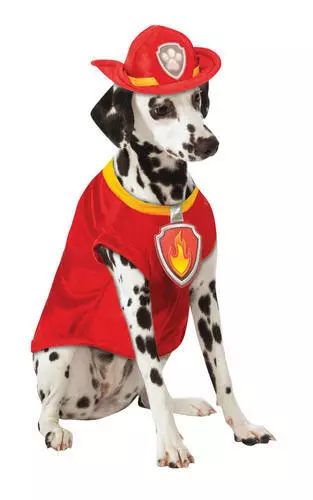 Rubie's Paw Patrol Marshall The Fire Dog Pet Costume Fancy Dress Various Sizes