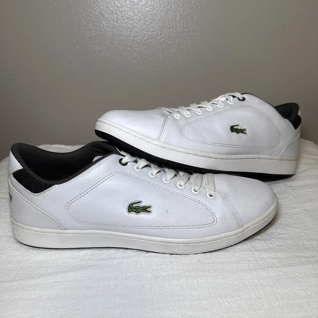 Lacoste NSTOS 2 LC SPM White Leather Sneakers Men’s 12 EUR 46 Casual Shoes Lacoste SPM Leather Sneakers White Green Men main image 3