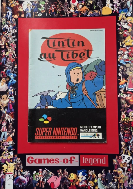Notice - Super Nintendo - Tintin au Tibet