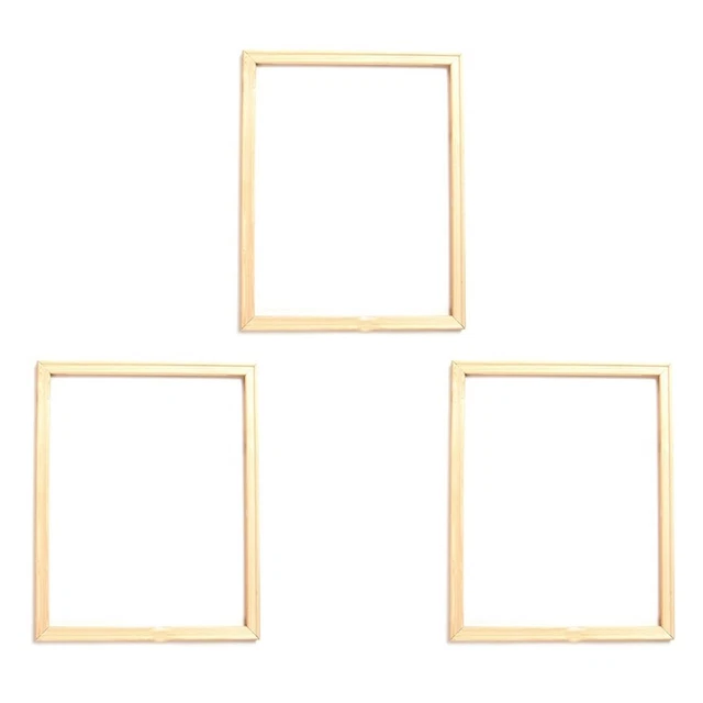 3Stck 40X30cm Holz Rahmen DIY Bilder Rahmen Kunst Geeignet für Hause Dekor 1304