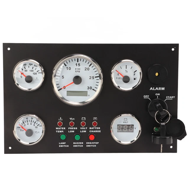 (24V) ENGINE DASHBOARD Engine Dashboard With Engine Speed Oil Level £ ...