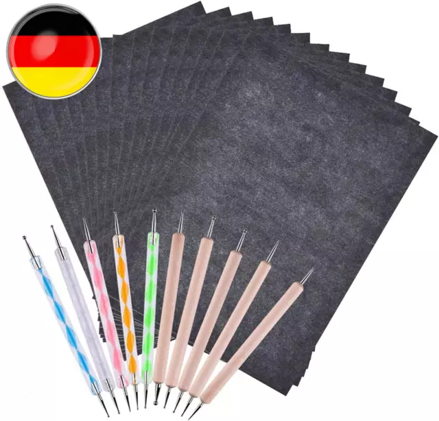 100 Blatt Kohlepapier A4 Graphitpapier Transferpapier Carbon Papier Pauspapier