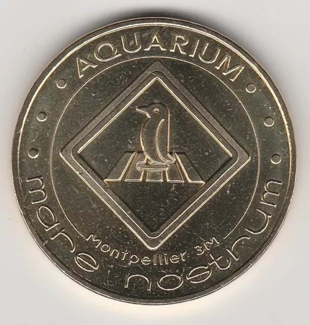 A 2016 Token Medaille Souvenir Mdp -- 34 000 N°9 Aquarium Mare Nostrum