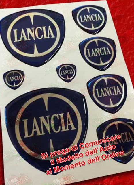 1 Emblem Lancia Delta Aufrecht Tür Hinten Original Logo Emblem