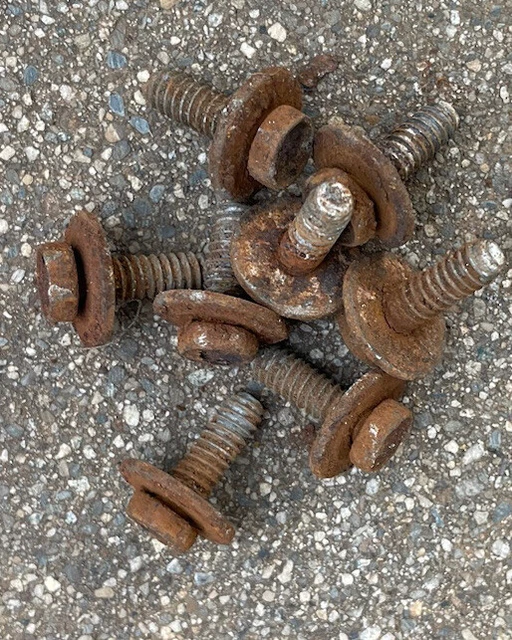Jeep Wrangler YJ OEM GAS FUEL PUMP SCREWS Set of 8 Original 87-95 15 20 Gallon