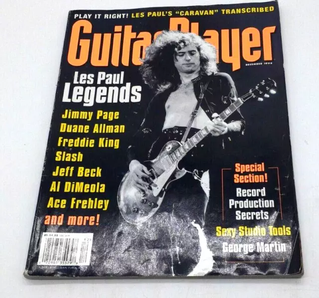 Guitar Player Magazine - Dec '98/ Les Paul Legends - Jimmy Page/Jeff Beck/Slash