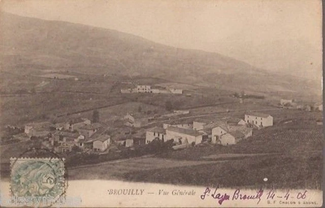Cpa 69.Brouilly.  Vue Generale. Ecrite En 1906.Be