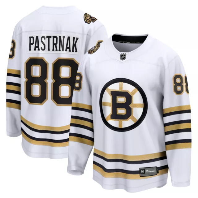Boston Bruins 2022 Reverse Retro 2.0 David Pastrnak 88 White Primegreen  Jersey Men's - Bluefink