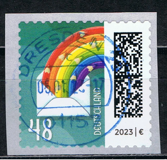 Bund MiNr. 3743 Welt der Briefe Regenbogenbrief rs. ZäNr. 280 Vollstempel