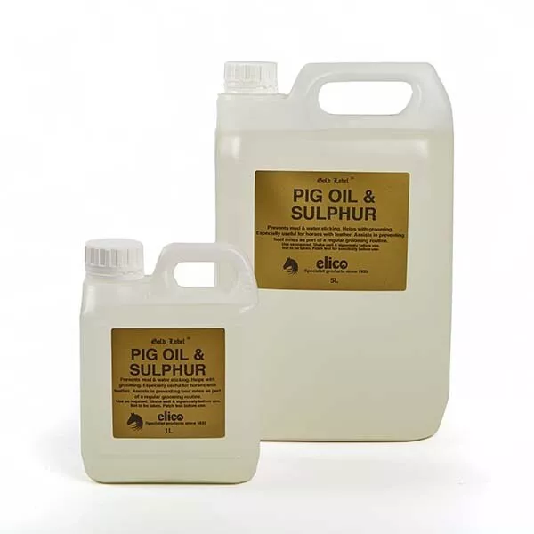 Gold Label Pig Oil & Sulphur | Equestrian | 1 or 5 Litre