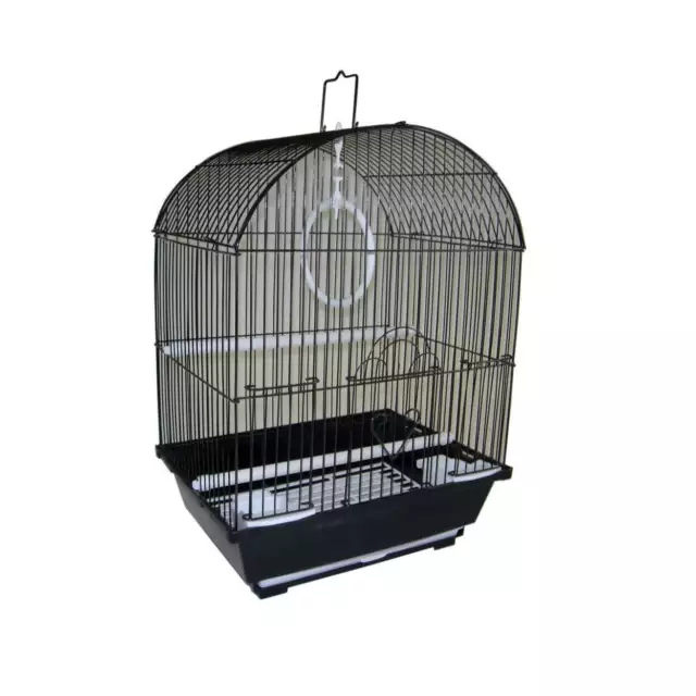 1304BLK Round Top Style Bird Cage